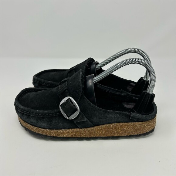 Birkenstock Buckley Shearling Clog Mule Black Slip-On Size 6 EU 37 Medium/Narrow - Picture 6 of 11
